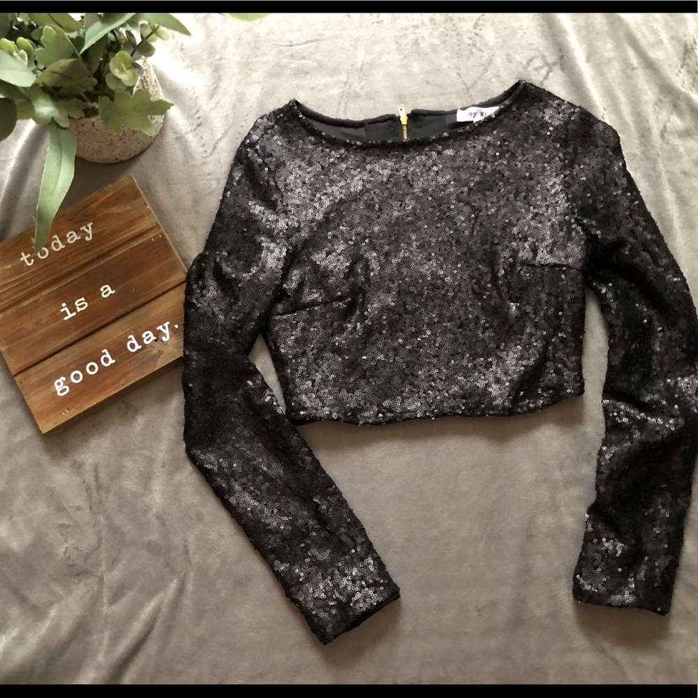 Sequin crop top!